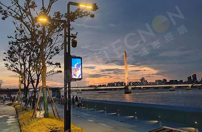 智慧路燈,燈桿屏